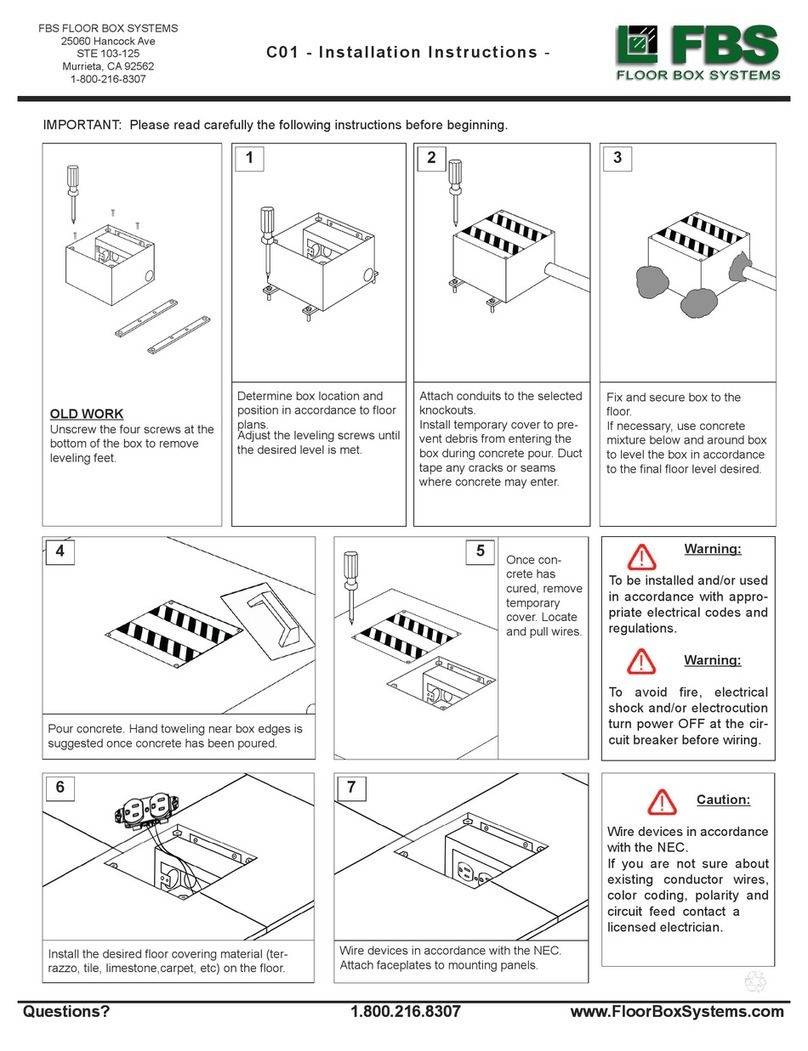 FBS C01 installation instructions