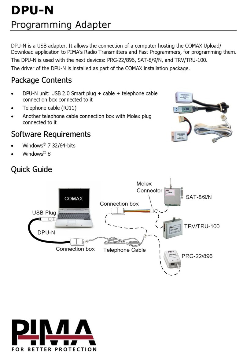 Pima DPU-N User manual
