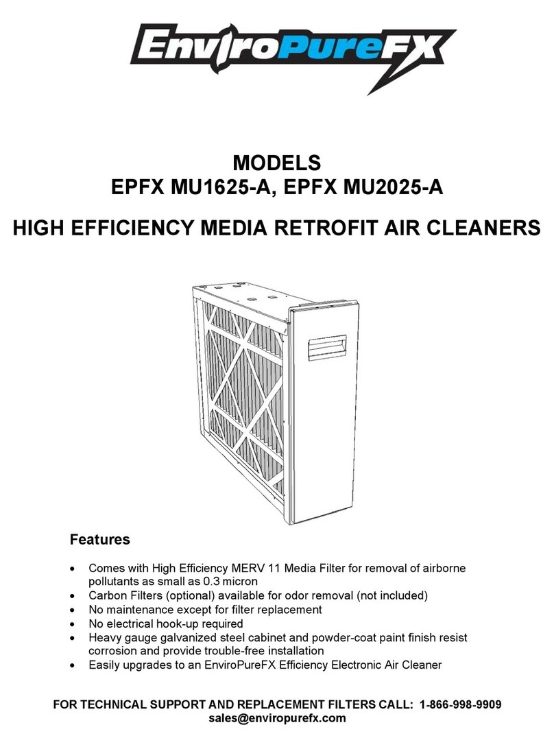 EnviroPureFX EPFX MU1625-A manual