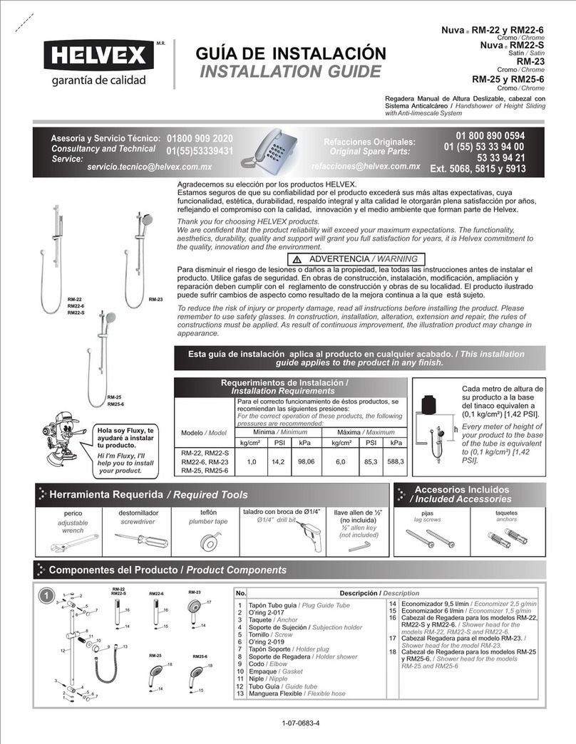 Helvex Nuva RM-22 User manual