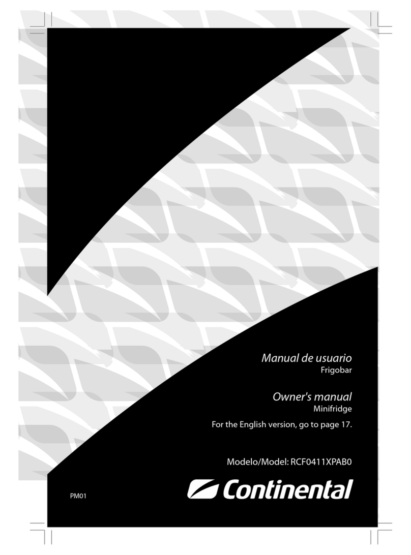 Continental Refrigerator RCF0411XPAB0 owner's manual
