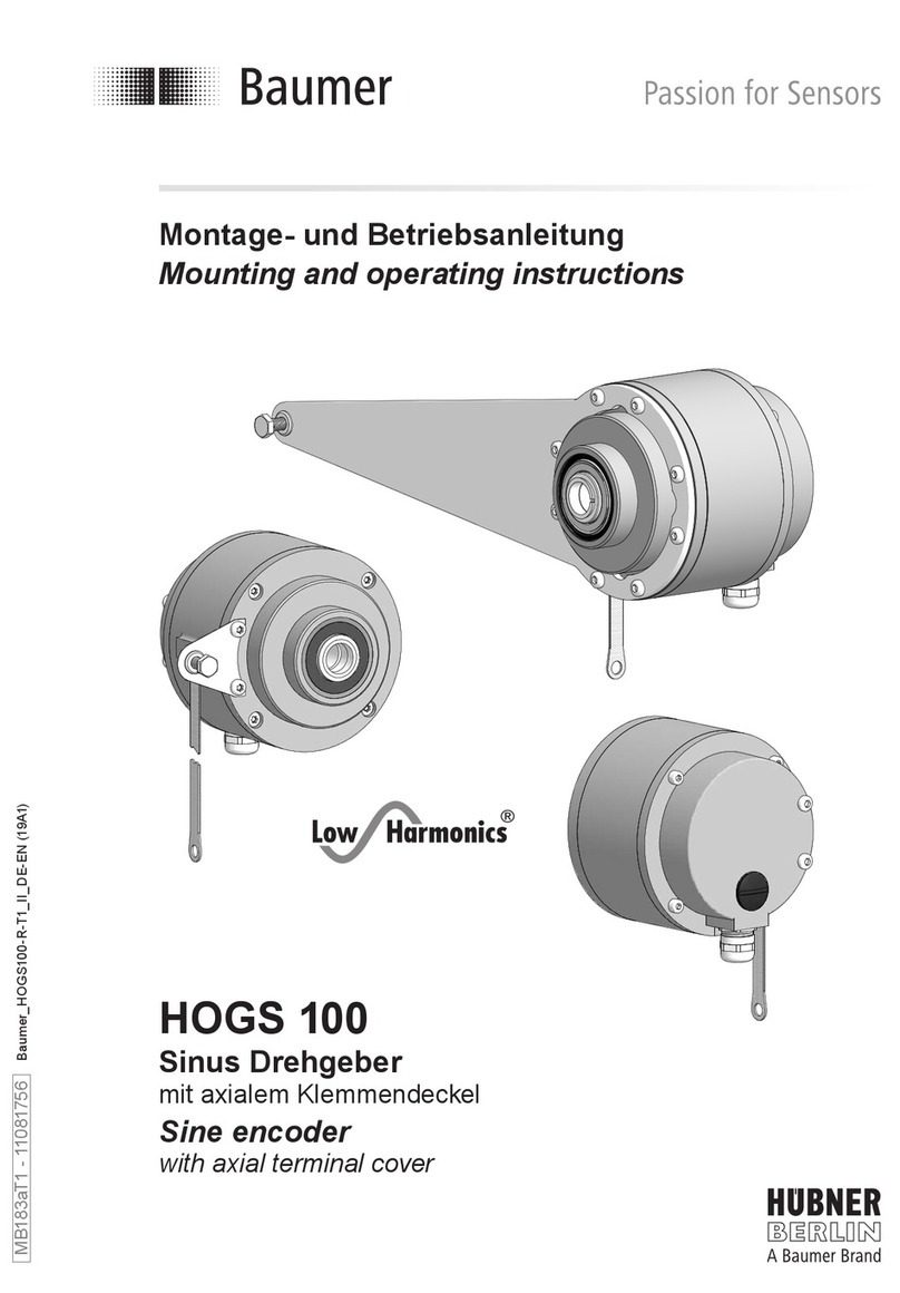 Baumer Hubner Berlin HOGS 100 Service manual