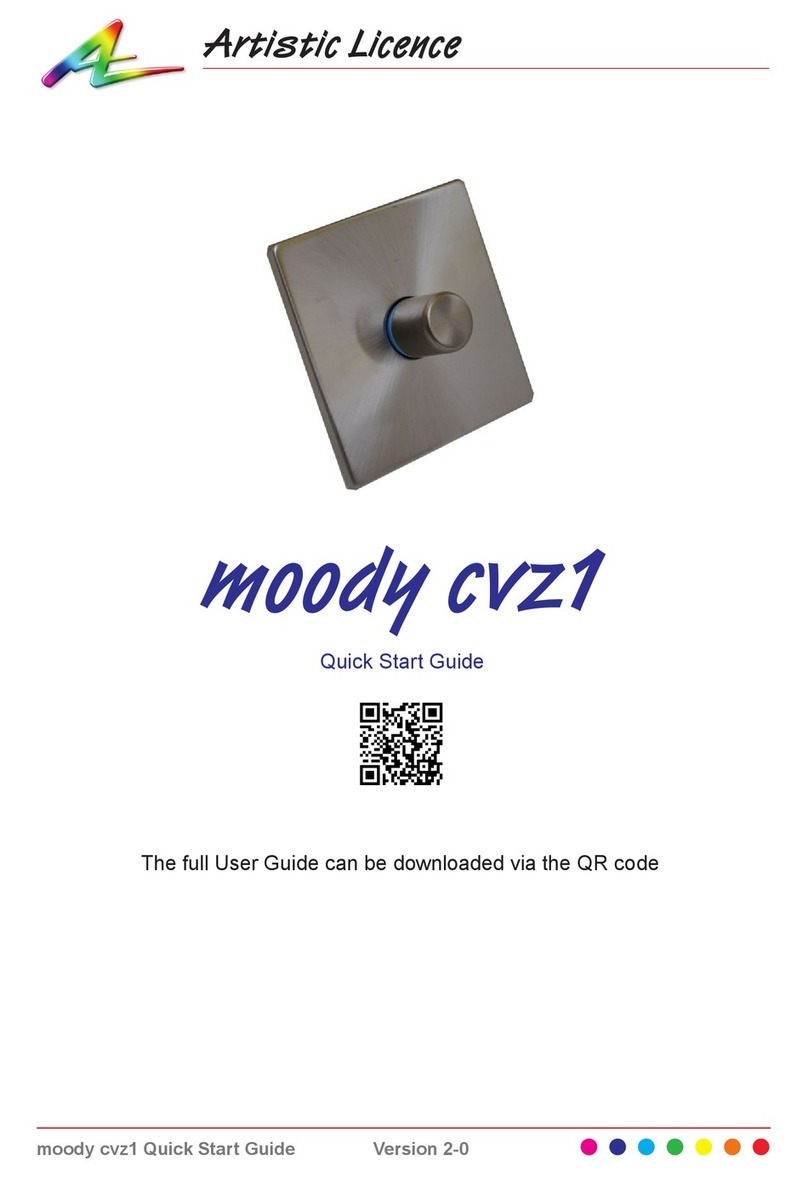 Artistic Licence moody cvz1 User manual
