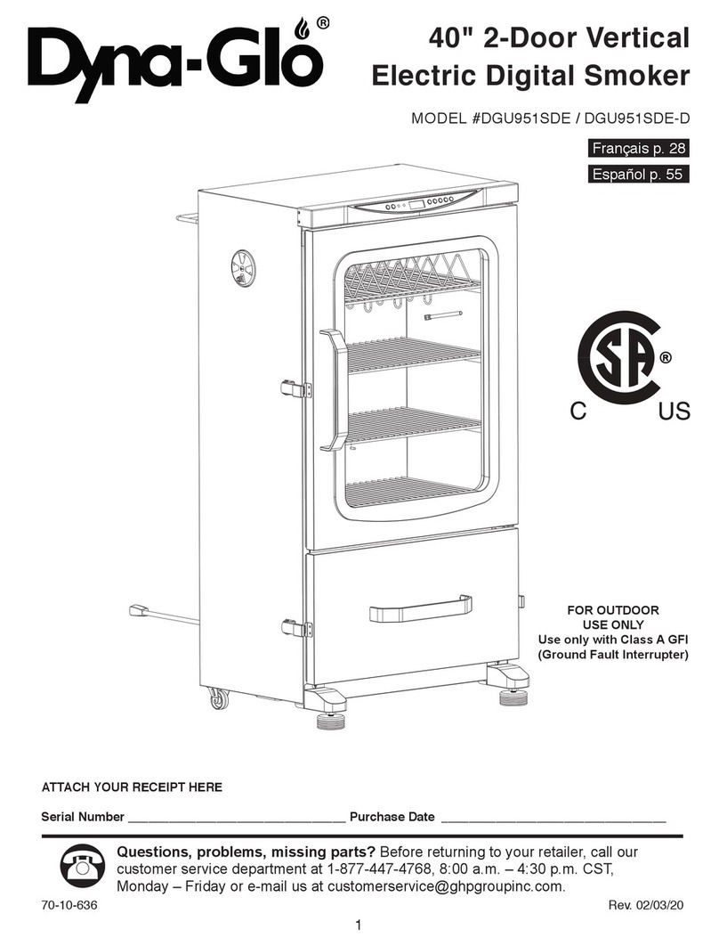 Dyna-Glo DGU951SDE User manual Dyna-Glo DGU951SDE User manual