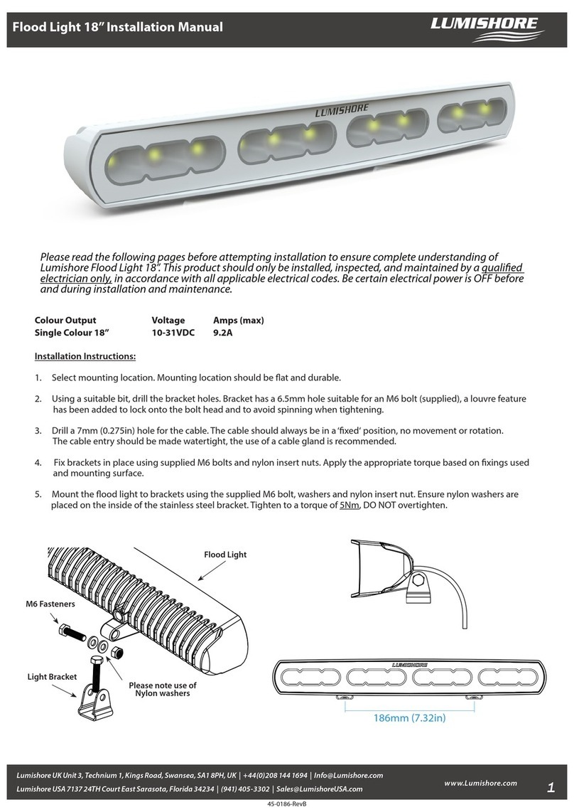 lumishore Flood Light 18 installation manual