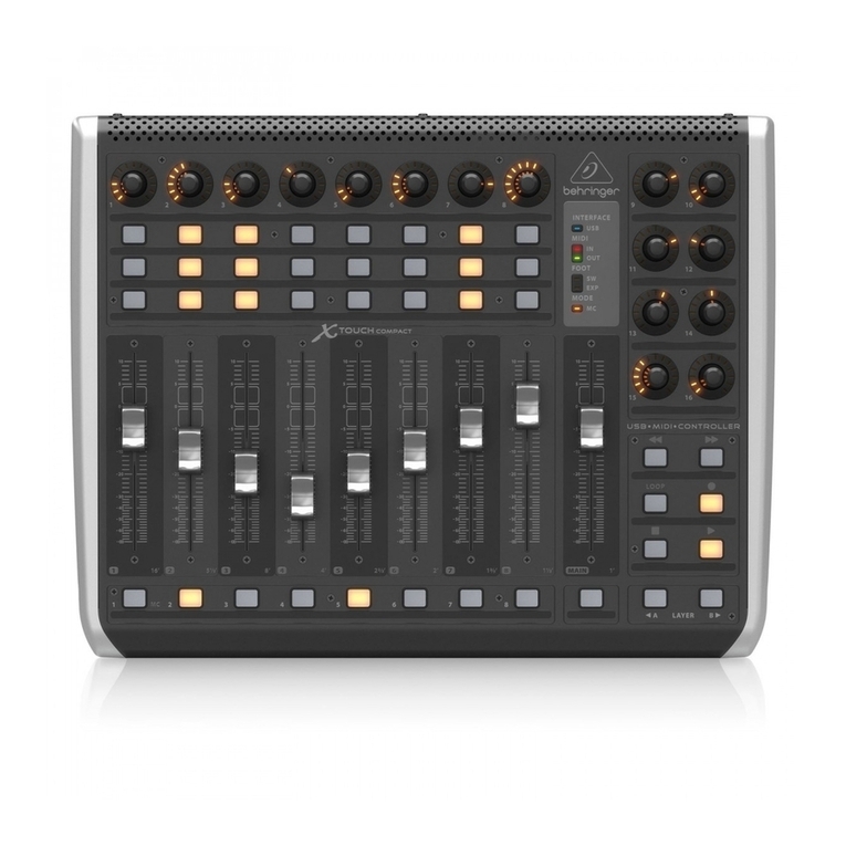 Behringer X-Touch Compact User manual
