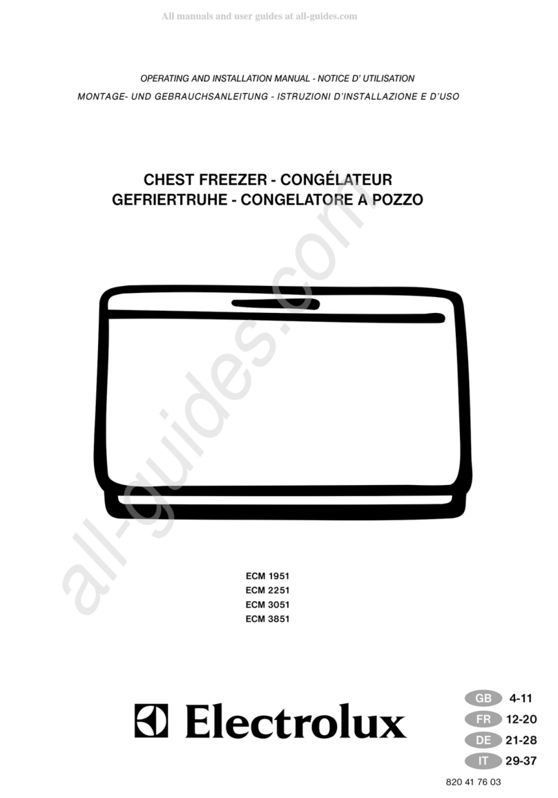 Electrolux ECM1951 OPERATING AND INSTALLATION Manual