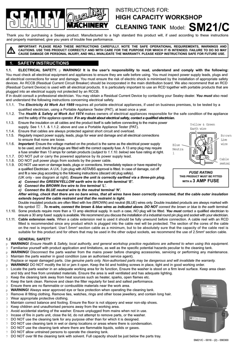 Sealey SM21/C instructions