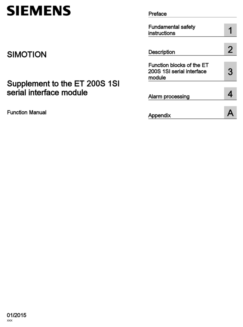 Siemens ET 200S 1SI Function manual