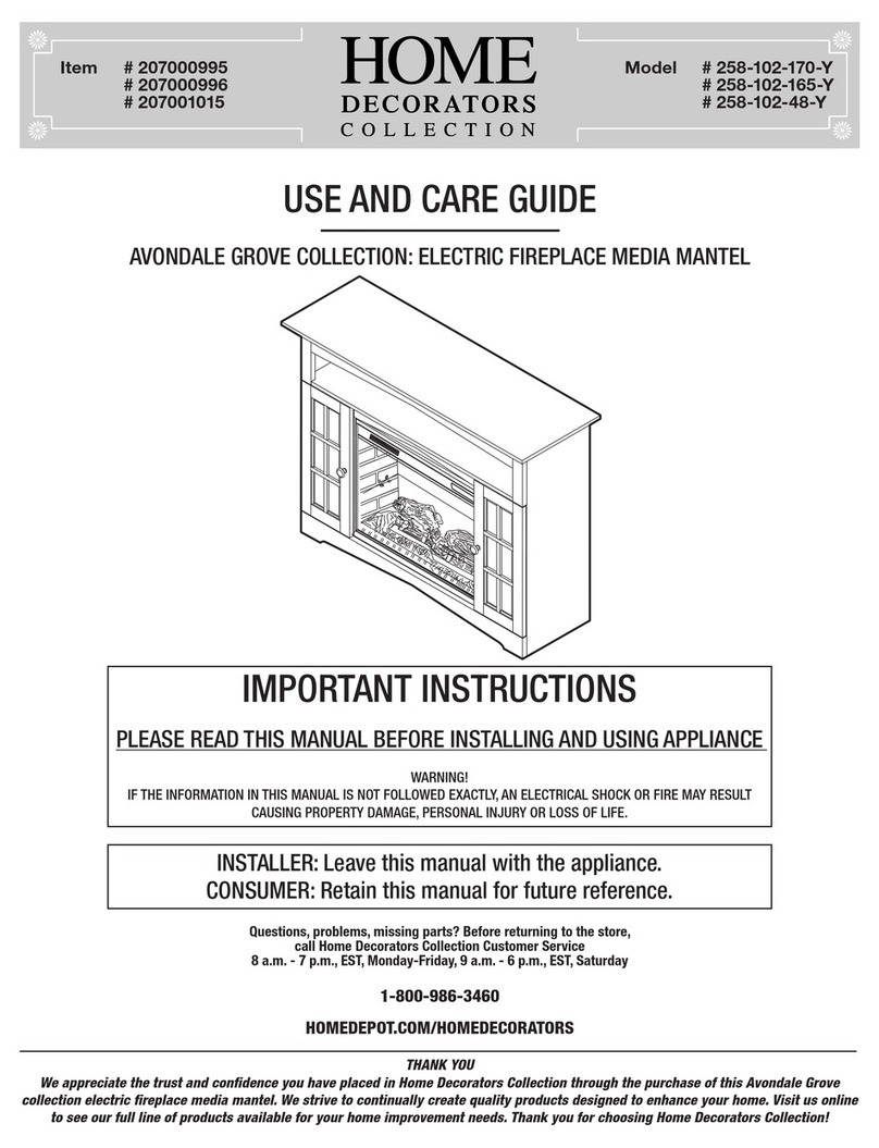 Home Decorators Collection AVONDALE GROVE 258-102-170-Y Use and care guide Home Decorators Collection AVONDALE GROVE 258-102-170-Y Use and care guide