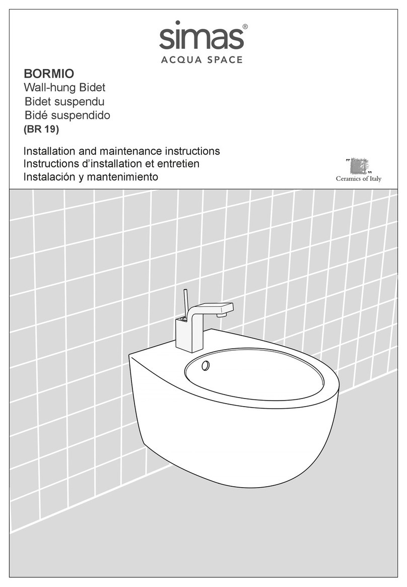 Simas BORMIO Installation and maintenance instructions
