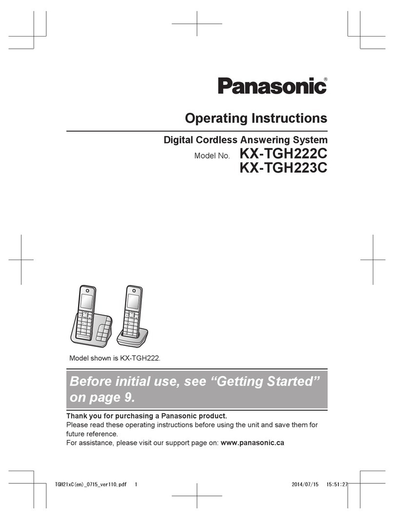 Panasonic KX-TGH222C User manual