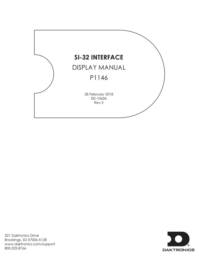 Daktronics SI-32 DISPLAY MANUAL