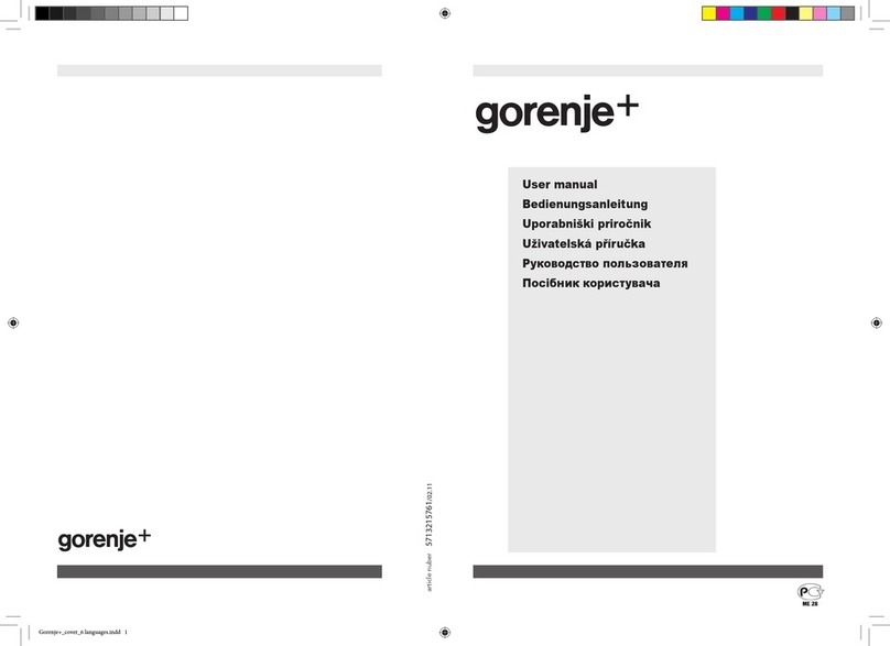 Gorenje 5713215761 user manual