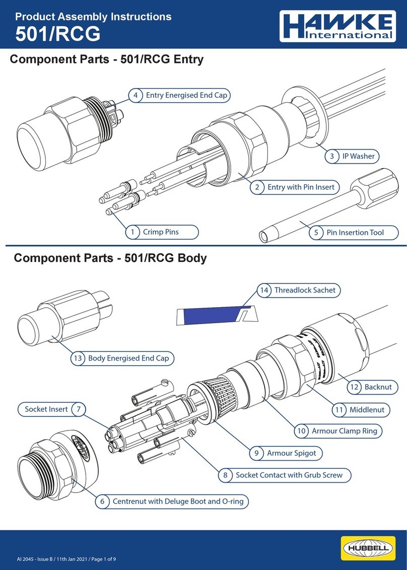 Hawke 501/RCG Product assembly instructions