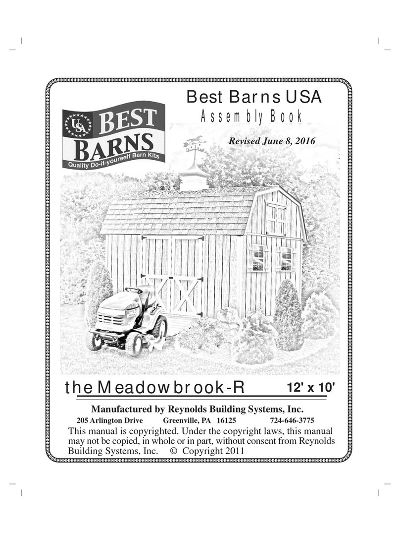 Reynolds Building Systems Best Barns Meadowbrook-R Assembly Book Reynolds Building Systems Best Barns Meadowbrook-R Assembly Book