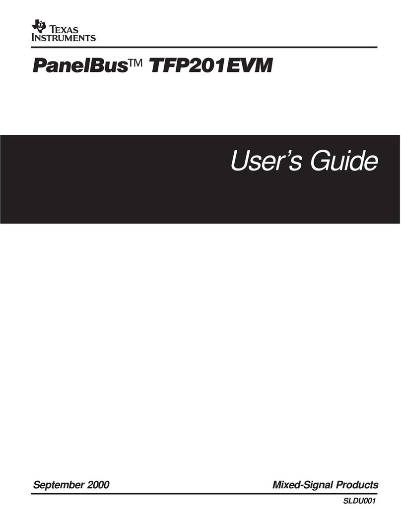 Texas Instruments PanelBus TFP201EVM User manual