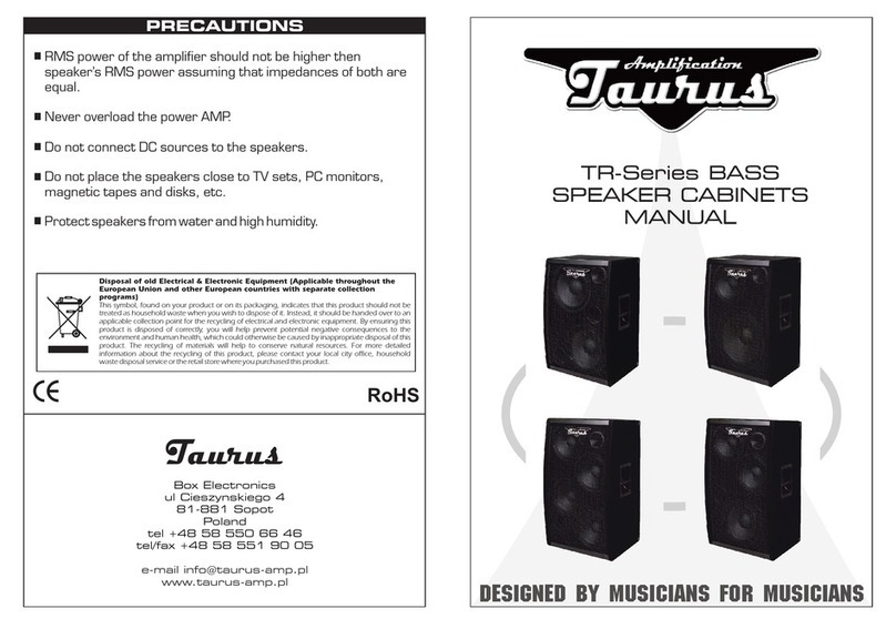 Taurus Amplification TR Series manual