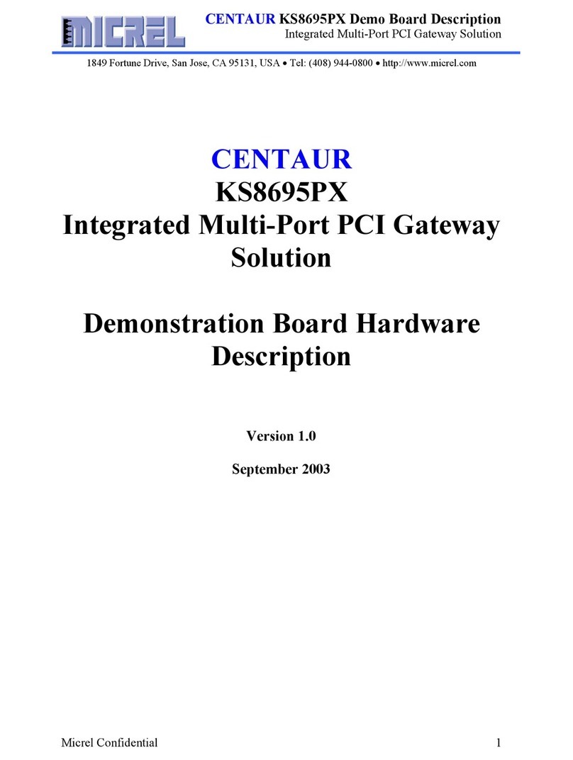 Micrel CENTAUR KS8695PX Hardware description