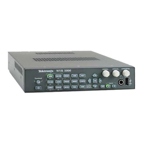 Tektronix WVR4000 User manual