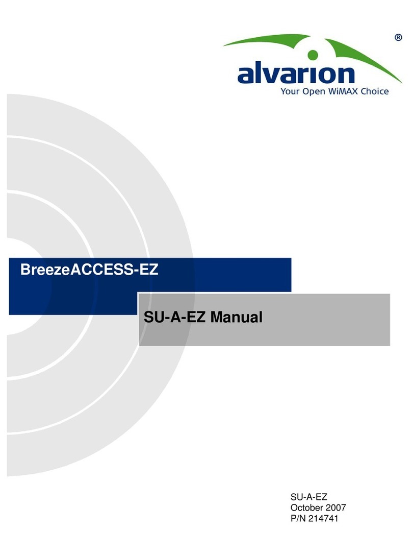 Alvarion BreezeACCESS-EZ User manual