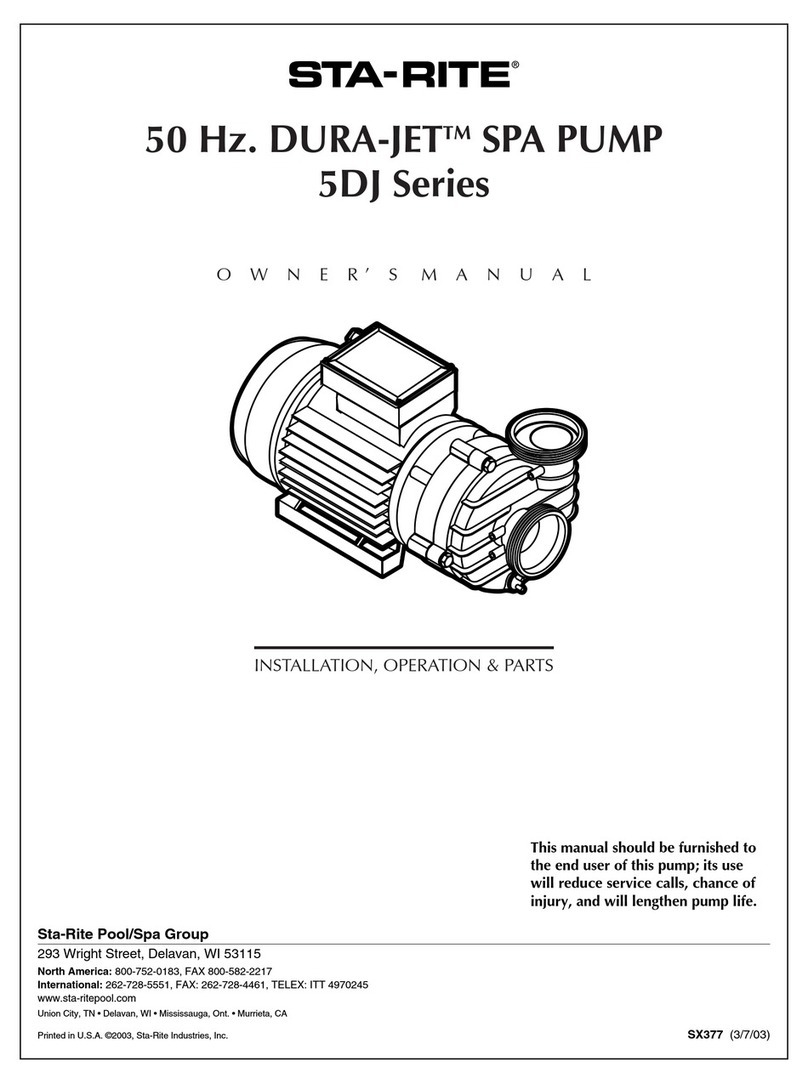 Pentair STA-RITE DURA-JET 5DJ Series User manual