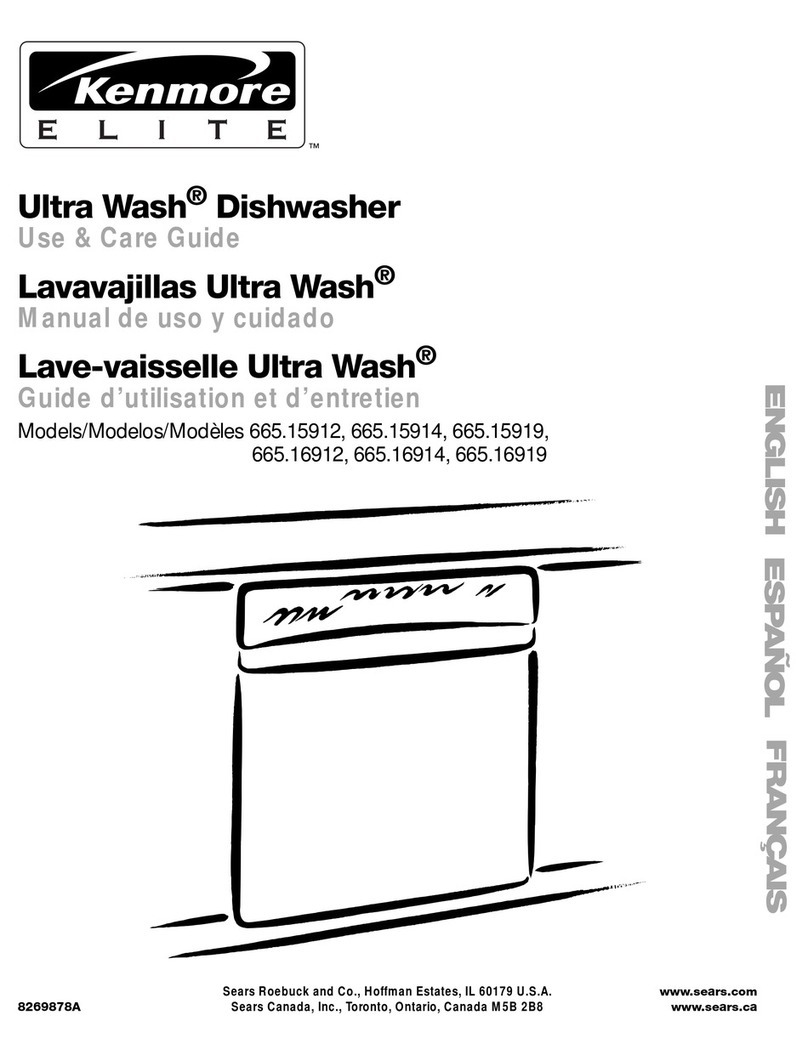 Kenmore Ultra Wash 665.15912 Use & care guide