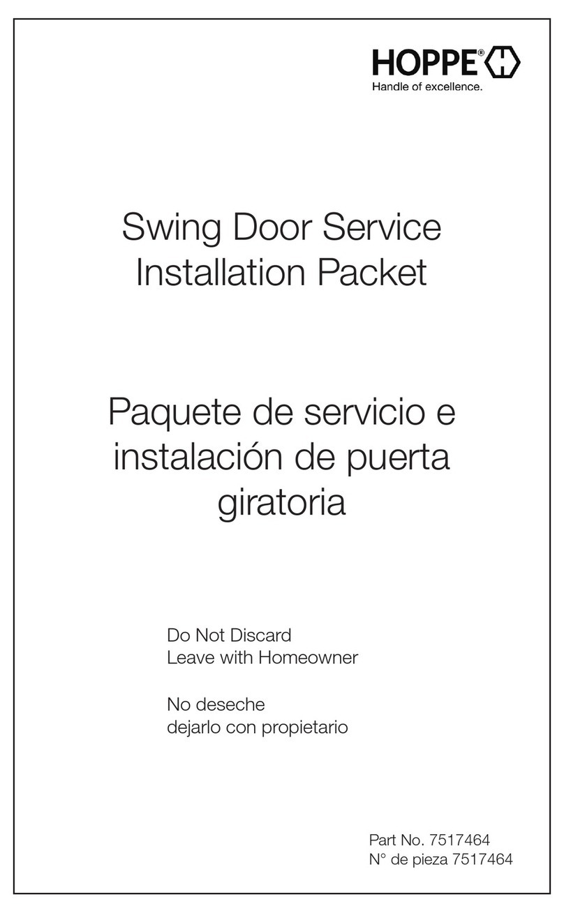 Hoppe 7517464 Installation Packet