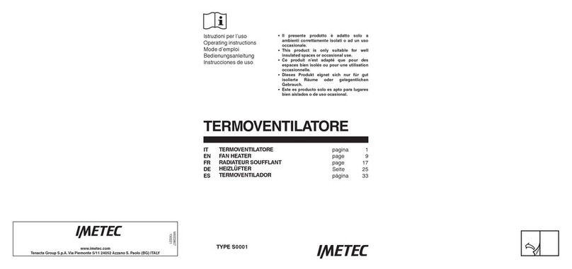 Imetec S0001 User manual