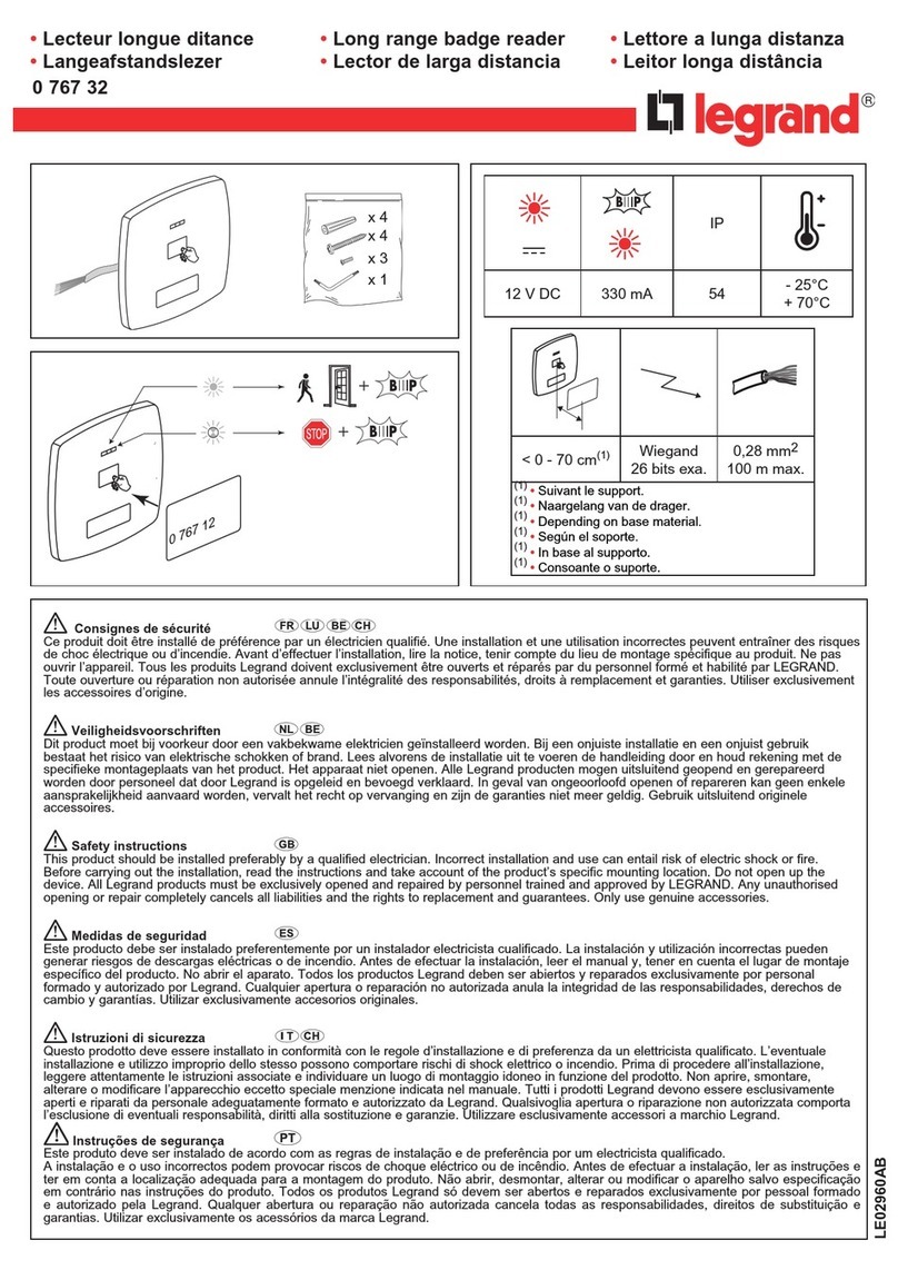 LEGRAND 0 767 32 quick start guide