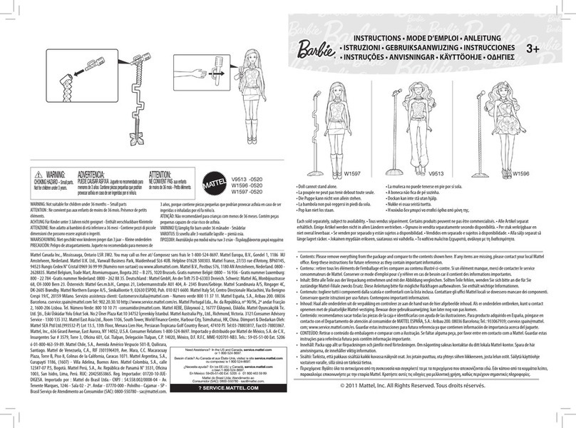 Mattel Barbie W1597 instructions