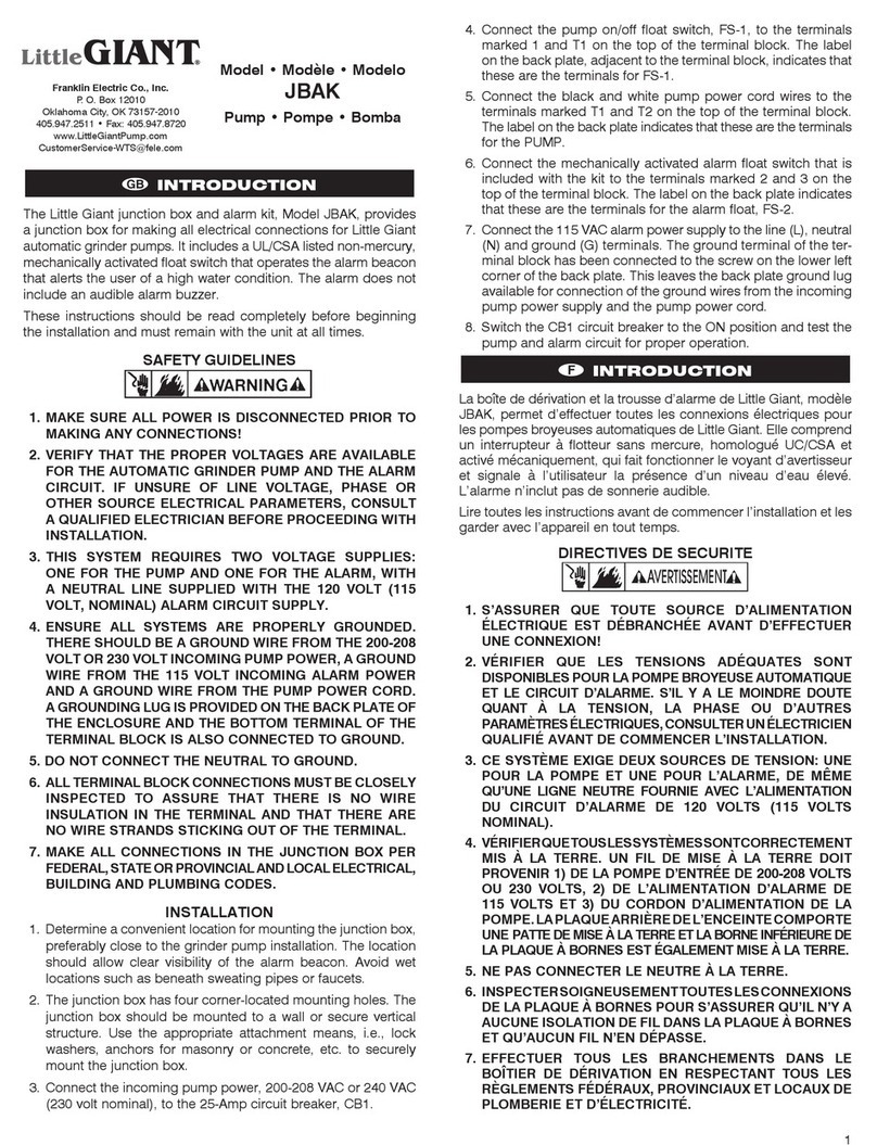 Little Giant JBAK User manual