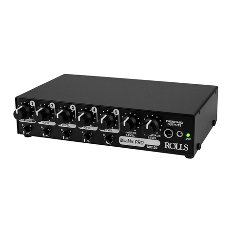 Rolls MX122 MiniMix Pro User manual