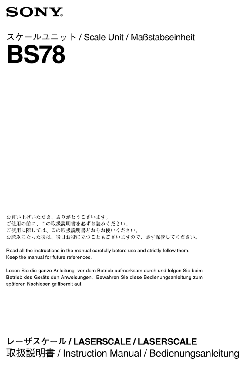 Sony BS78 Series User manual