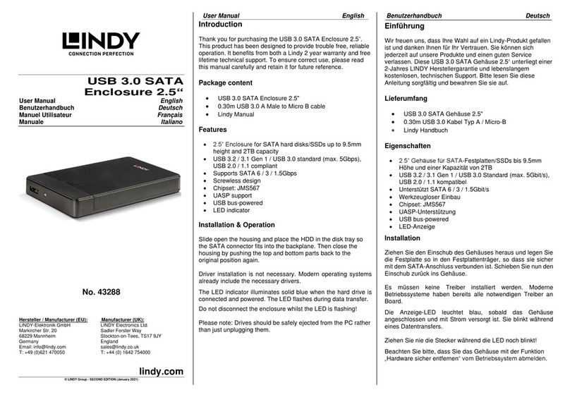 Lindy 43288 user manual