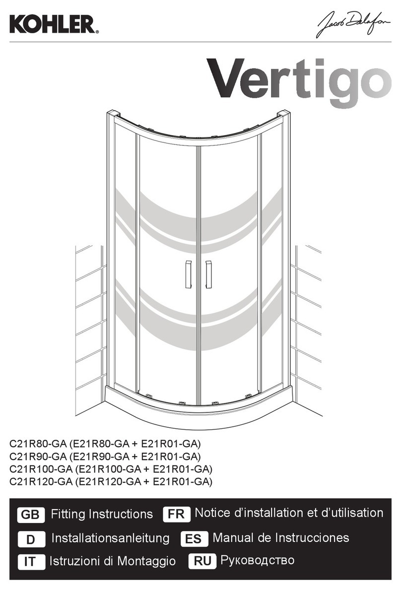 Kohler Vertigo C21R80-GA User manual Kohler Vertigo C21R80-GA User manual