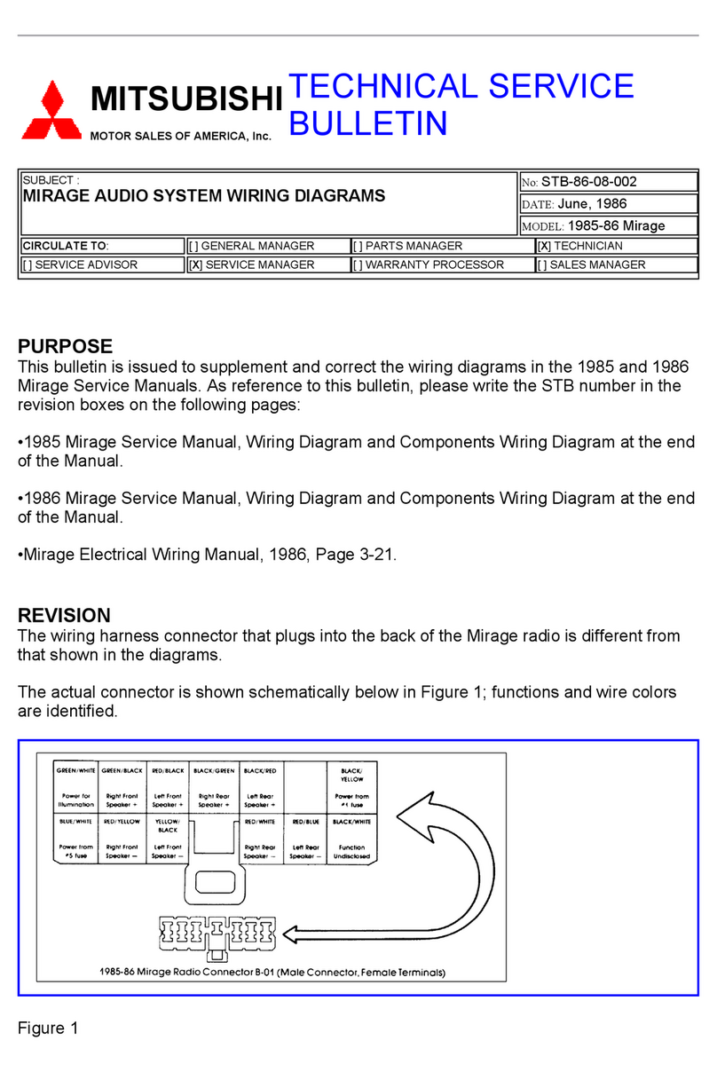 Mitsubishi 1985 Mirage Reference manual