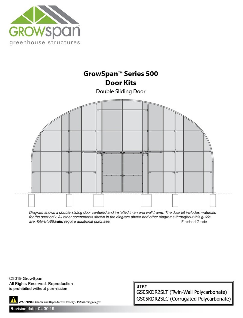 GrowSpan 500 Series Assembly instructions