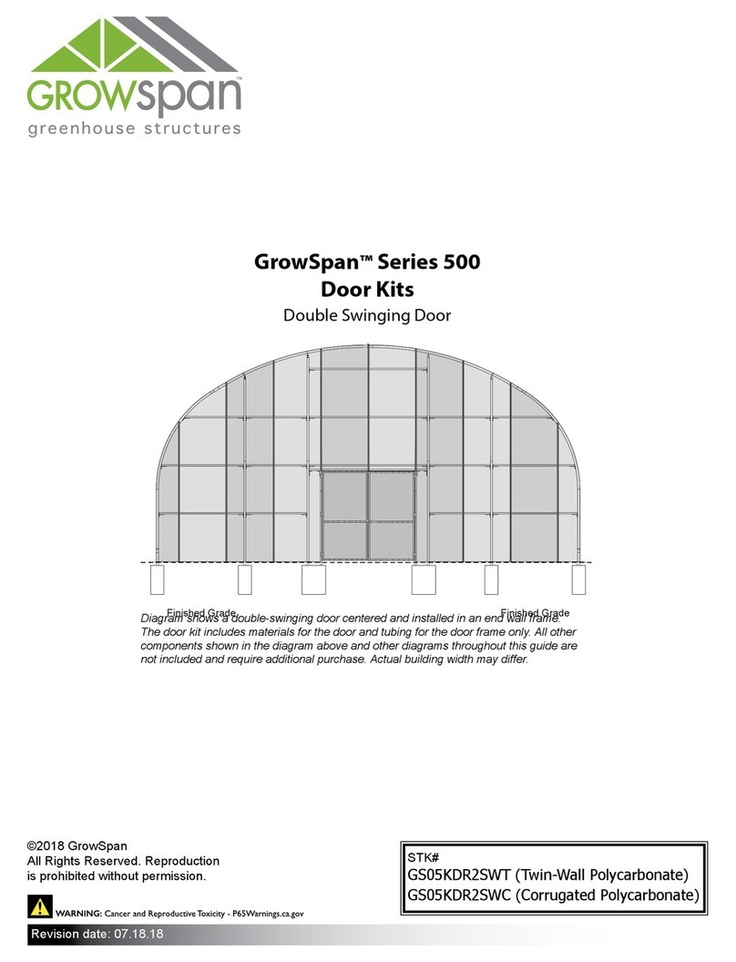 GrowSpan 500 Series Assembly instructions