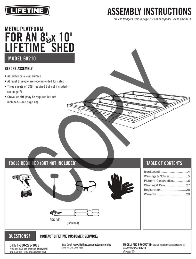 Lifetime 60210 Assembly instructions