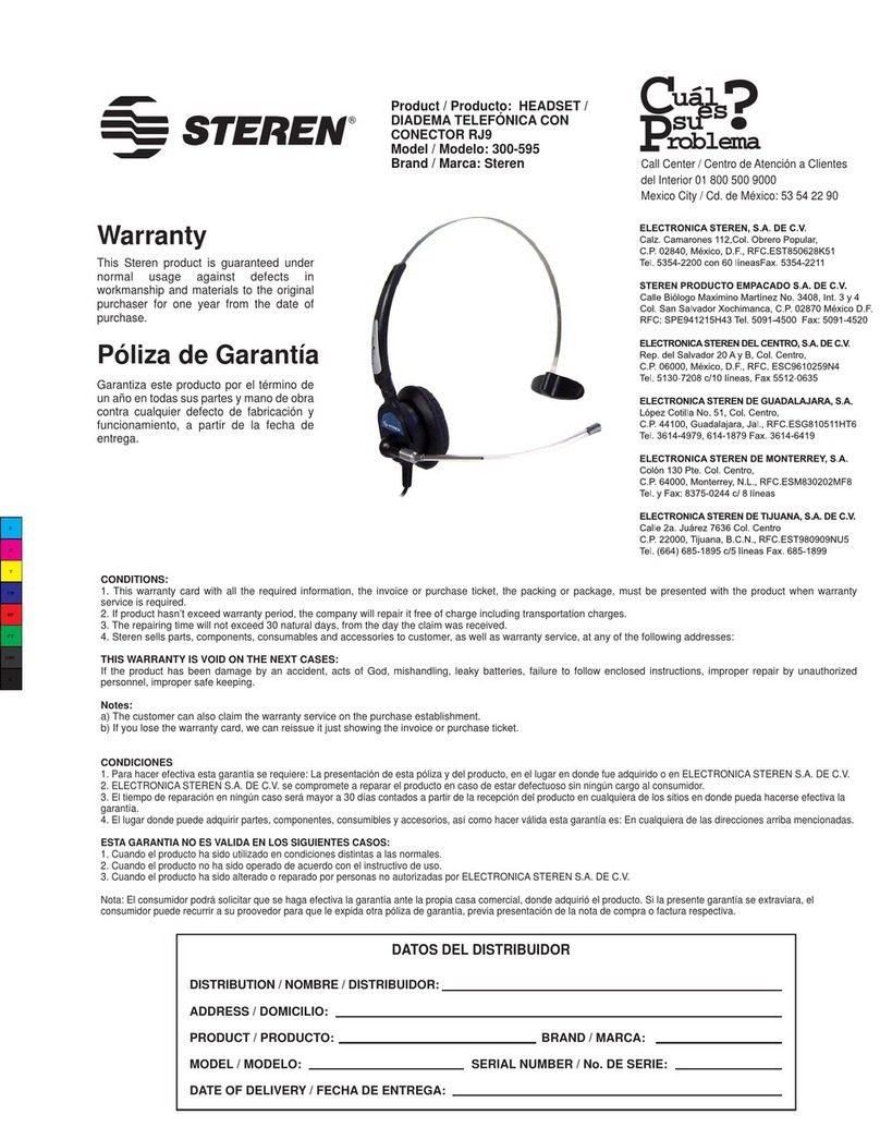 Steren 300-595 quick start guide