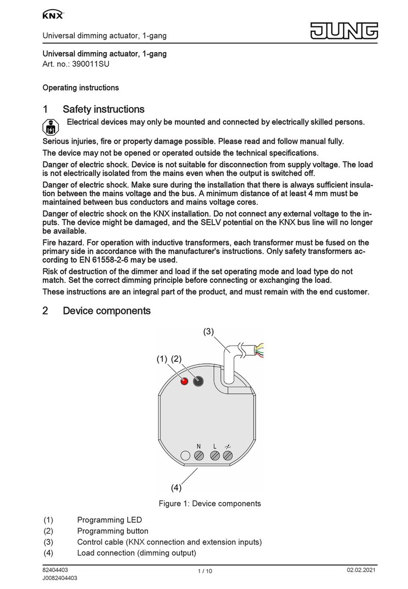 Jung KNX 390011 SU User manual