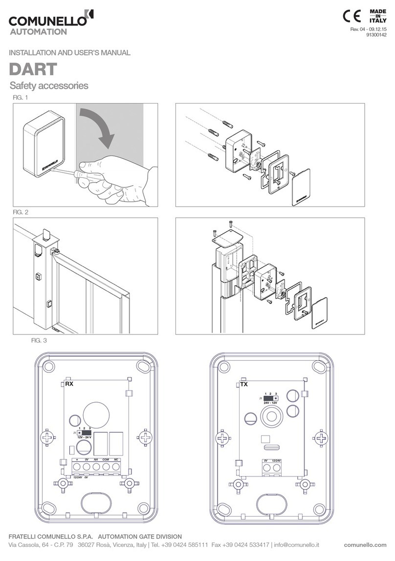 Comunello Automation DART Installation and user manual