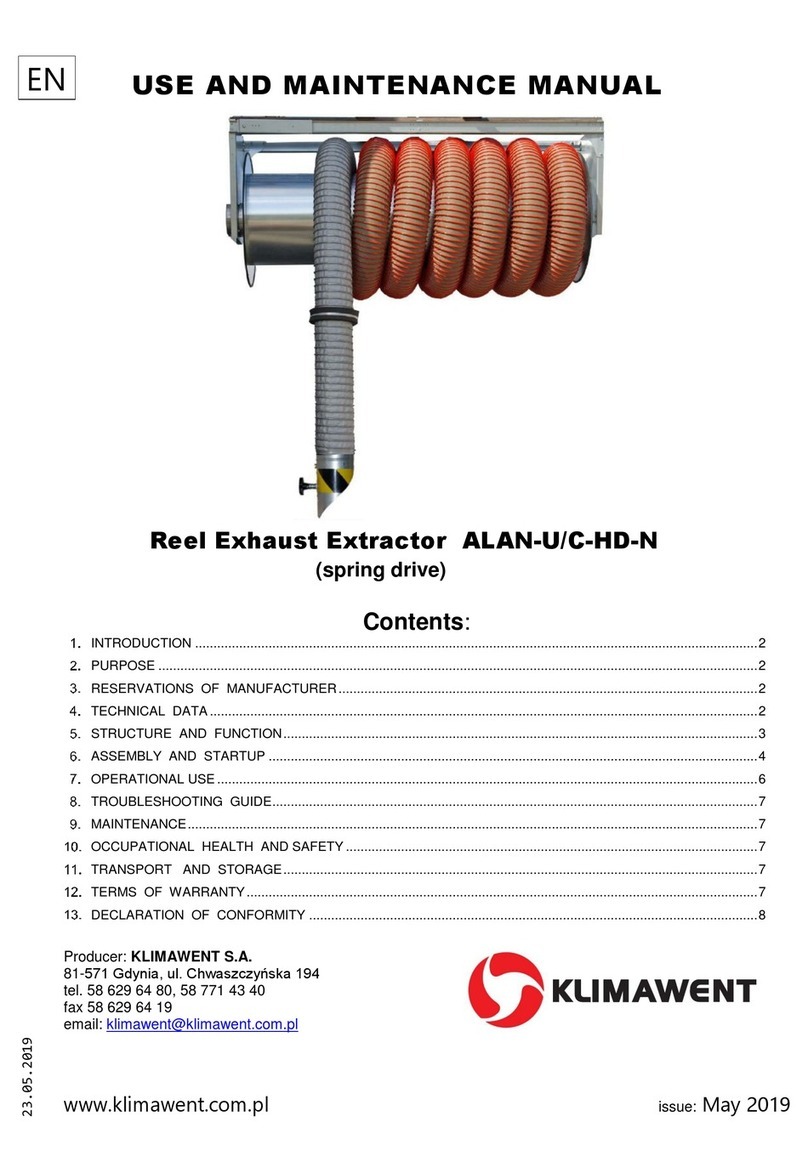 Klimawent ALAN-U/C-8-HD-N Use and maintenance manual