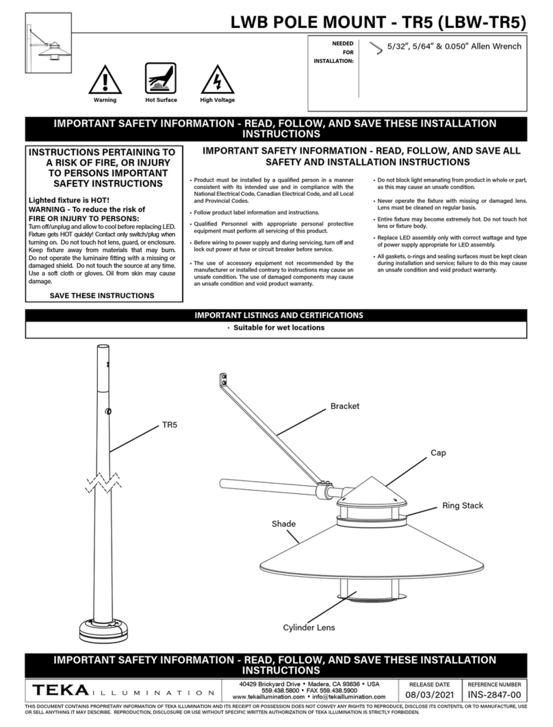 TEKA ILLUMINATION TR5 User manual