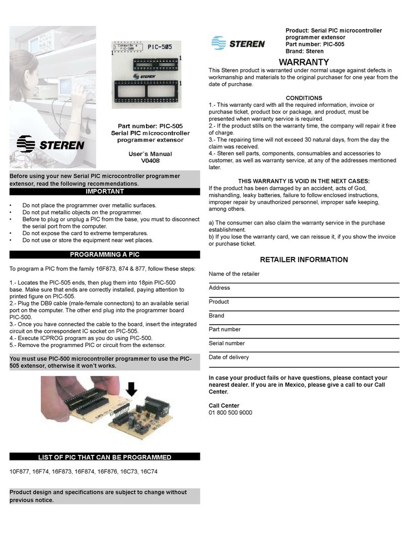 Steren PIC-505 user manual