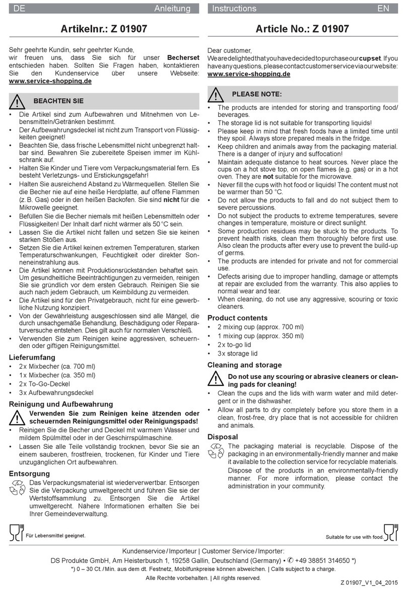 DS Produkte Z 01907 User manual