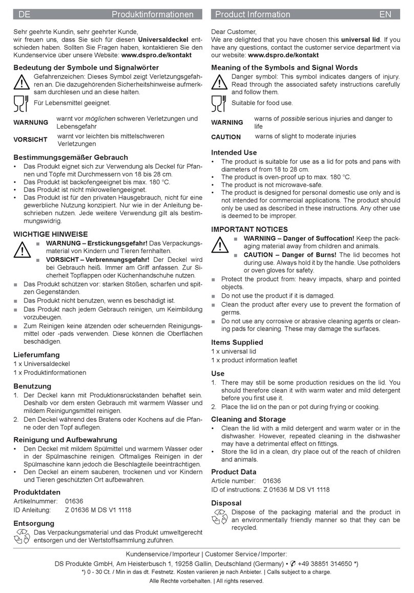 DS Produkte 01636 User manual