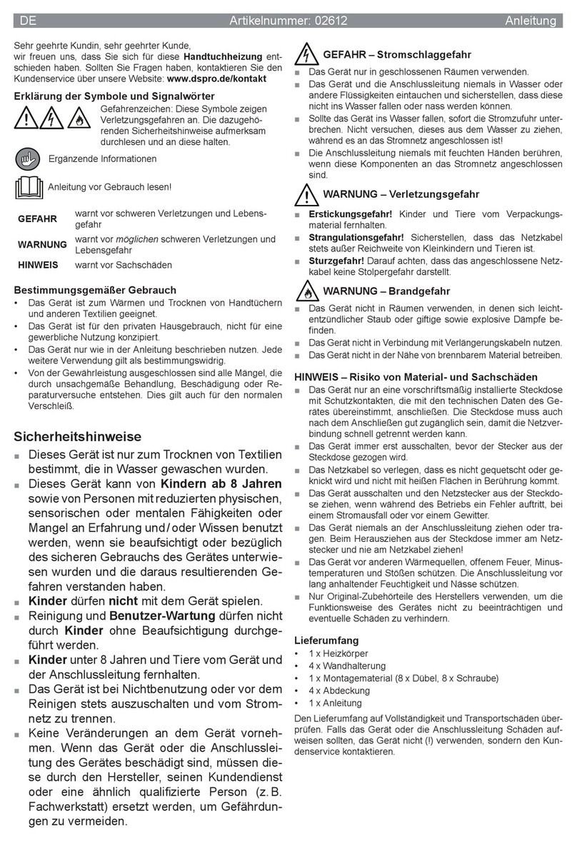 DS Produkte BK-706W-10 User manual