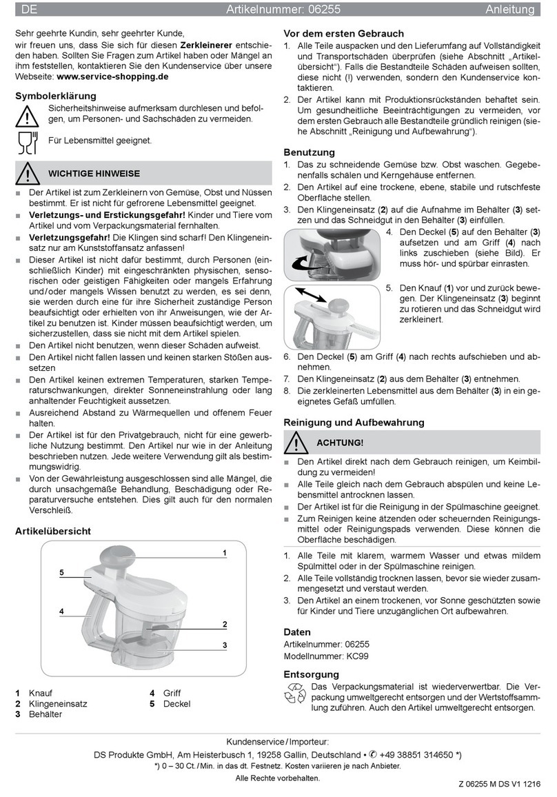 DS Produkte KC99 instructions